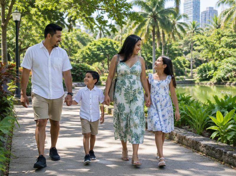 Familia en el parque