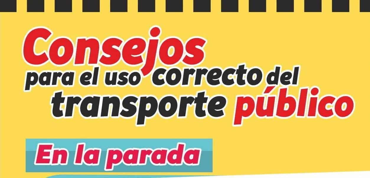 Consejos para el uso correcto del transporte público