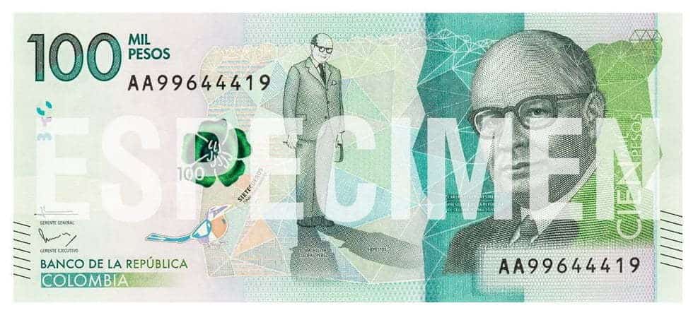 Hoy comienza a circular el billete de 100 mil pesos en el país