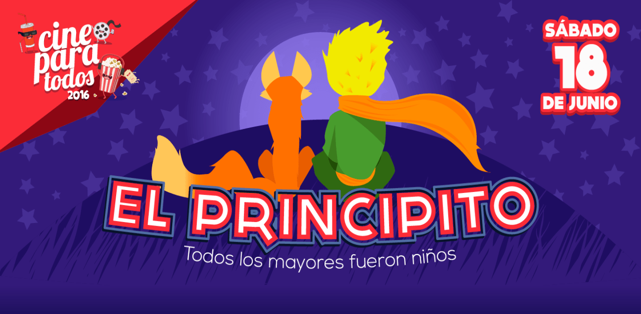 «El principito» estará el próximo sábado en Cine para Todos