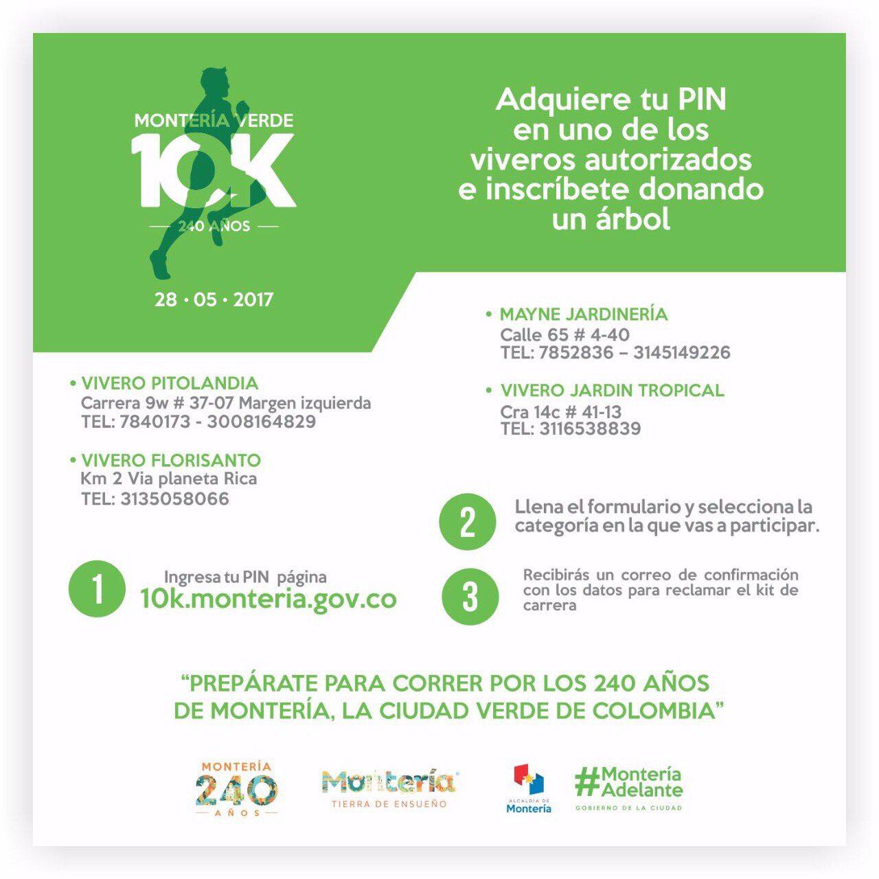 Carrera verde 10K por Montería