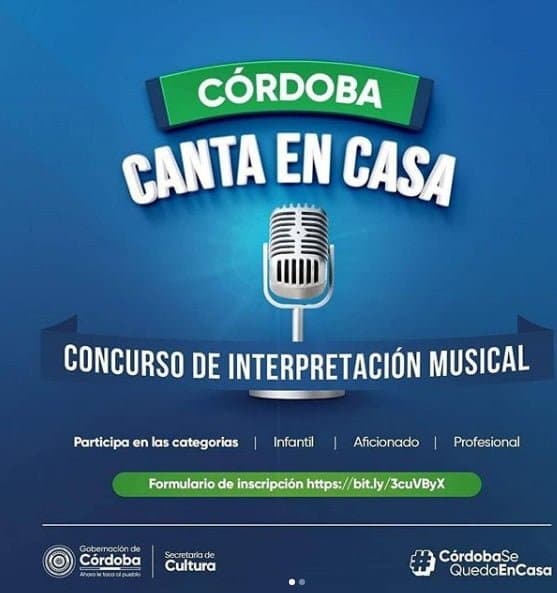 Participa en el concurso “Córdoba Canta En Casa”