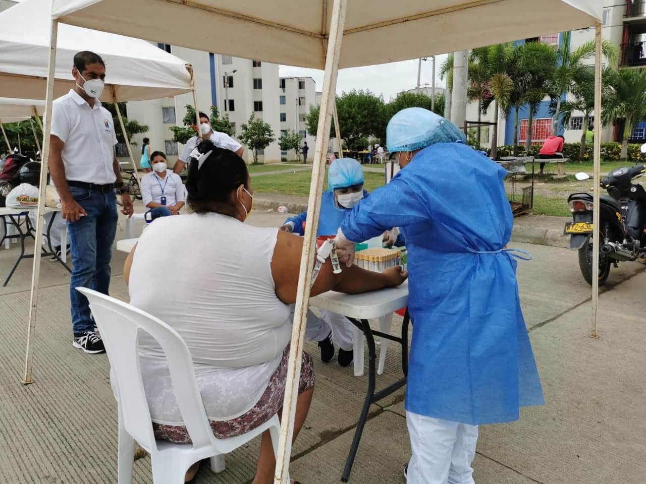 Jornada de toma de muestras a mototaxistas y comercio informal