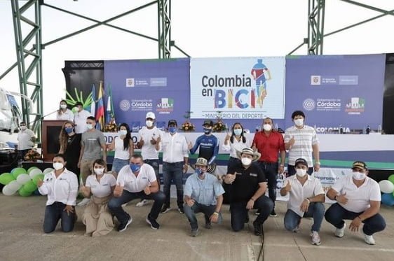 En Córdoba inició la gran gira nacional de la estrategia ‘Colombia en Bici’