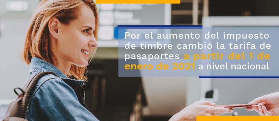 Esto cuesta el pasaporte colombiano en 2021