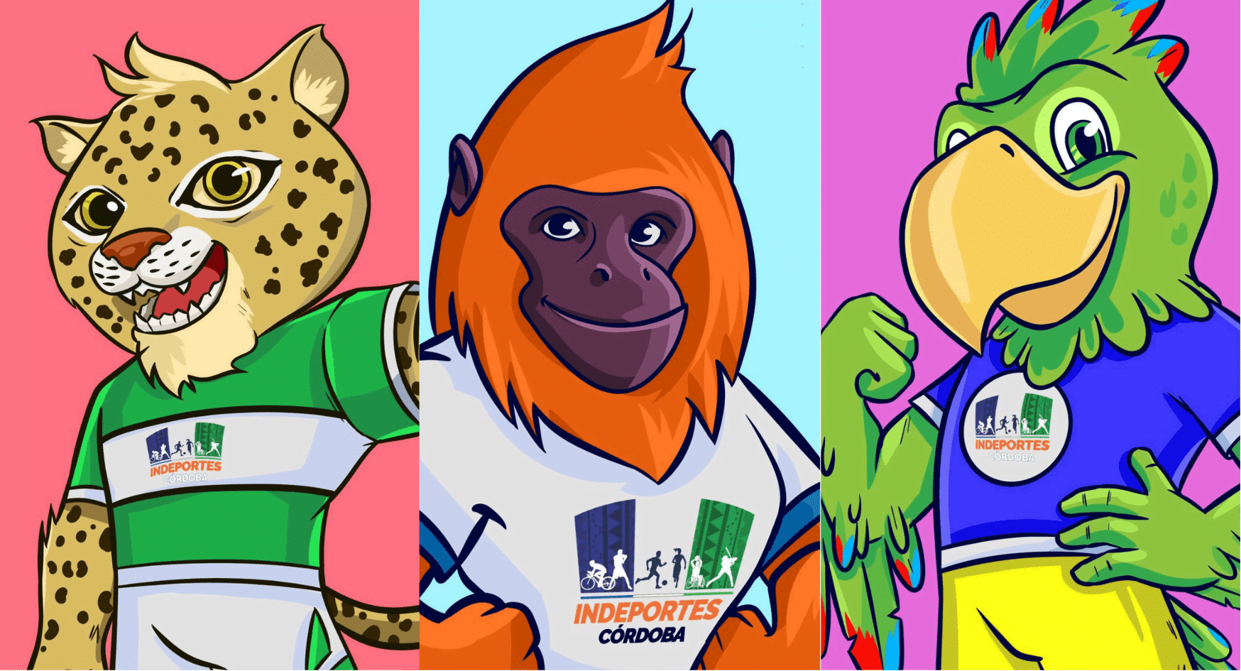 Sé tú quien escoja a la mascota de los Juegos Departamentales Córdoba 2022