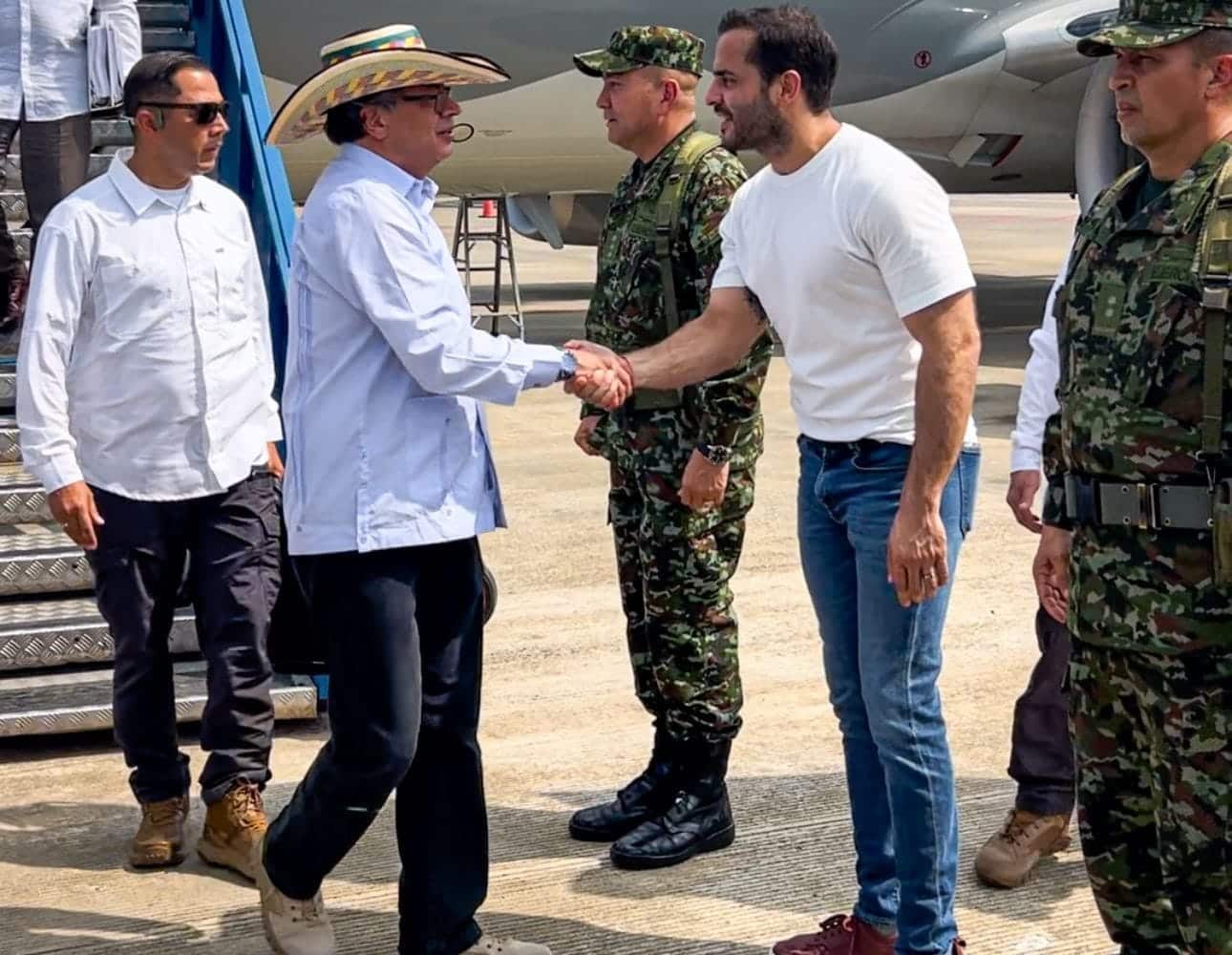Gustavo Petro arribó a la ciudad de Montería