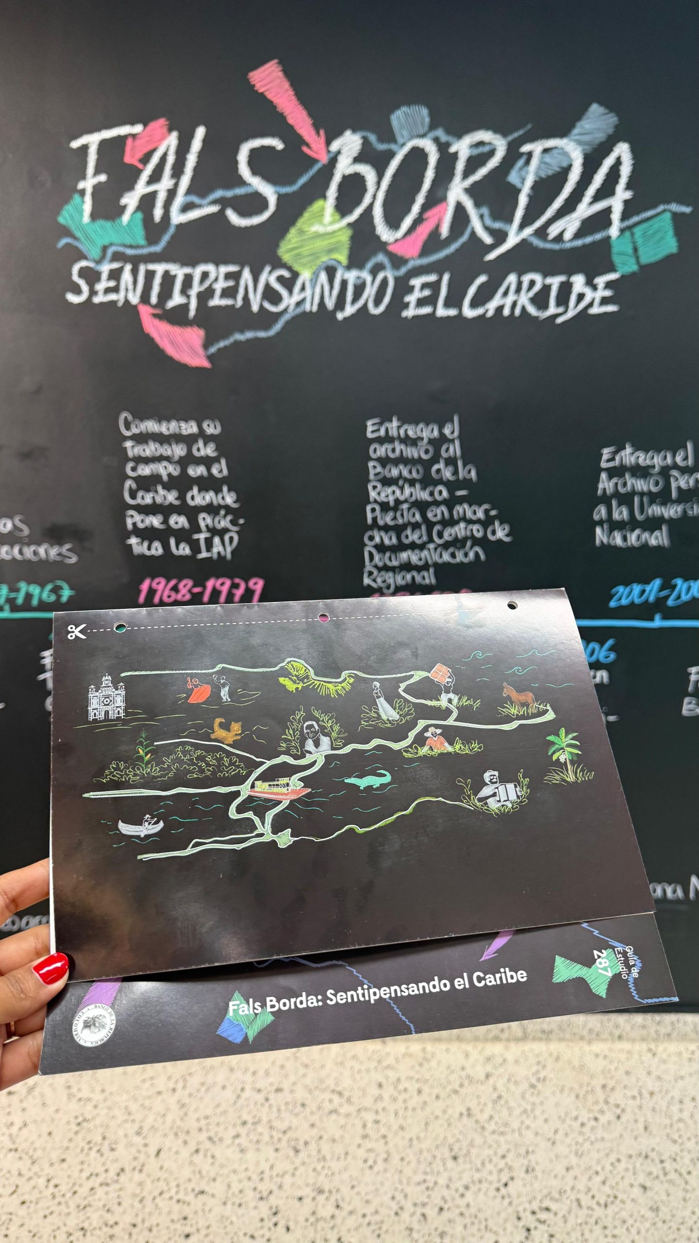 exposición Fals Borda - sentipensando el Caribe.