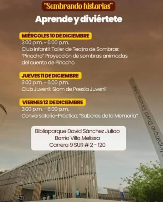 programación del Biblioparque