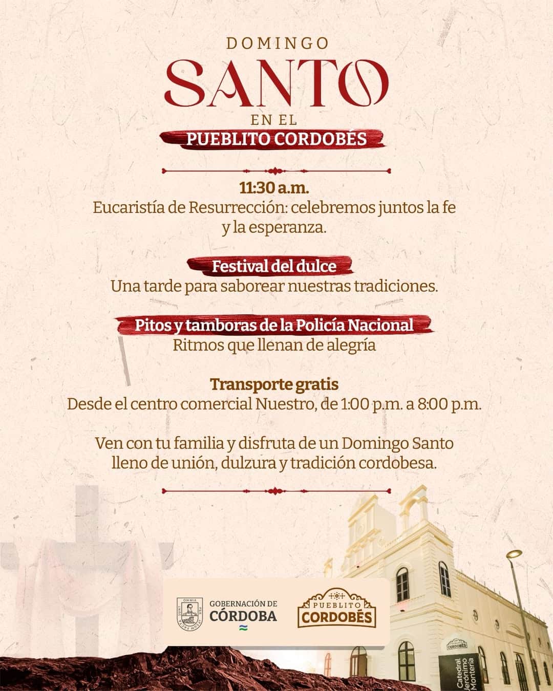 El Pueblito Cordobés abre sus puertas a la tradición de Semana Santa!Este Domingo Santo